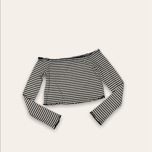 Off the shoulder crop top